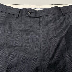 Brooks Brothers 1818 Dress Pants 38 (37x28) Reda Wool Madison Gray Glen Plaid